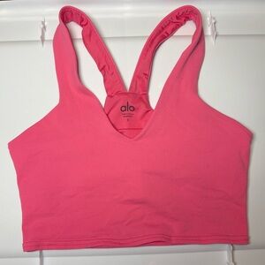 ALO Yoga Pink Real Bra Tank